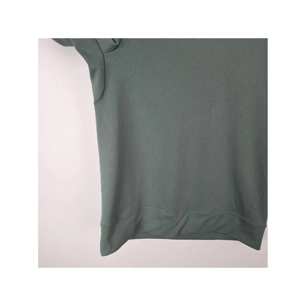 Lululemon Shift Stitch Hoodie Waffle Knit Pullover Green Size L